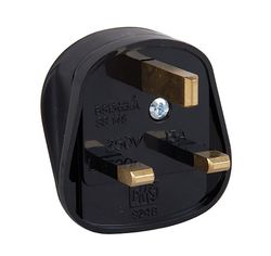 Status Black 13A Fused Plug