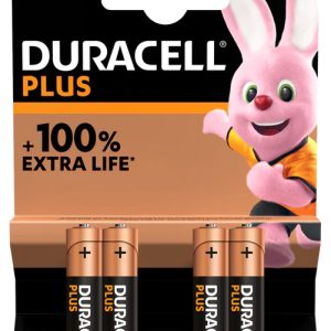 Duracell +100% Plus Power AAA LR03 | 4 Pack