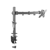 piXL Desk-Mounted Fully-Adjustable Single Monitor Arm for Screens up to 32 inch with VESA Mount & Built-In Cable Management - Image 4