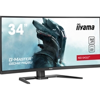 iiyama G-Master GB3467WQSU Red Eagle 34 Inch QHD Curved Gaming Monitor, VA, 0.4ms, 165Hz, Freesync, 3440x1440 - UWQHD, HDMI, Displayport, USB Hub, Speakers, Int PSU, Height Adjust, VESA - Image 3