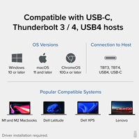 Plugable UD-ULTC4K Triple Monitor 4K 96W USB-C PD DisplayLink Certified Docking Station - Image 5