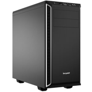 be quiet! Pure Base 600 Case, Silver, MId Tower, 2 x USB 3.2 Gen 1 Type-A, 3 x Pure Wings 2 Black PWM Fans Included, Completely Sound Insulated with Dampening Materials, Adjustable Top Cover Vent