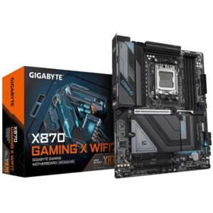 Gigabyte X870 GAMING X WIFI7 AMD AM5 Socket Motherboard, ATX, 4x DDR5 Slots, 3x M.2 Socket, Fitted I/O Shield, 2.5GbE LAN, Wi-Fi 7, 1x HDMI Port / 1x USB-C (USB4)
