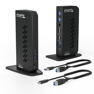 Plugable UD-6950Z Universal Dual Monitor 4K USB-A/USB-C DisplayLink ...