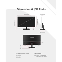 Monitors - Viewsonic VA270-H 27-inch 1920 x 1080p FHD 16:9 100Hz 1ms LED IPS Monitor was listed for 3,100.00 on 7 Apr at 20:36 by FirstShop in Johannesburg (ID:655998226