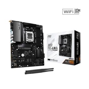 ASRock B850 Pro-A WiFi AMD AM5 Socket Motherboard, ATX, 4x DDR5 Slots, 4x M.2 Sockets, 2.5GbE LAN, Wi-Fi 6E, 1x HDMI Port / 1x USB-C