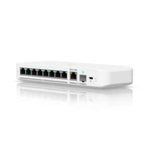 Ubiquiti USW-FLEX-2.5G-8 UniFi Flex 2.5G Ultra Compact 8 Port POE/USB-C Powered Managed Switch