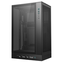 DeepCool CH270 Digital Micro-ATX Case, Mini-Tower PC Case with Tempered Glass Side Panel, USB-C Port, High Airflow Support for 360mm Radiator, ATX PSU, Black - Image 3