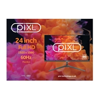 piXL PXD24VH 24 Inch Full HD 60Hz Widescreen Monitor with 1920 x 1080 Resolution, 6.5ms Response Time, Speakers, VGA & HDMI with Internal PSU - Image 4
