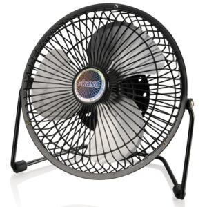 Akasa Ultra Quiet 6" Desk Fan – Compact USB Powered Personal Fan, Adjustable Tilt, Black