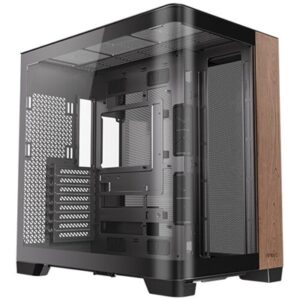 ANTEC Constellation C8 Dual Chamber Case, Gaming, Curve Wood, Full Tower, 2 x USB 3.0 / 1 x USB Type-C, Super wide angle single curved glass with exotic wood, E-ATX, ATX, Micro ATX, ITX