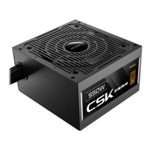 Antec CSK550DC 550W Power Supply, 80 Plus Bronze Certified, ATX 12V 2.52, Non-Modular, DC-to-DC, Flat Black Cables, 120mm Quiet Fan, UK Plug