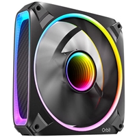 Antec Orbit 120 ARGB 120 mm PWM Fan Triple Pack - 120 mm x 28 mm, Fluid Dynamic Bearing, 200-2000 RPM, 66.72 CFM, aRGB Lighting, Anti-Vibration Pads - Image 6