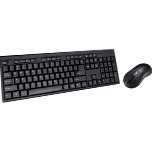 Target KBMS-001 Wired USB Keyboard & Mouse Combo, Spill-Resistant Full-Size Keyboard with Multimedia Keys + 800 DPI Optical Mouse, Plug-and-Play