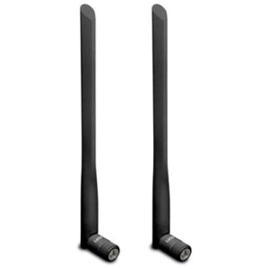 DrayTek ANT-1205B 5dB High-Gain WiFi Dual-Band Black Antennas (One Pair)