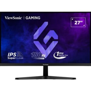 Viewsonic VX27G1-HD 27 Inch IPS Gaming Monitor, Full HD, 180Hz, G-sync, 2xHDMI, DisplayPort, 1ms, VESA