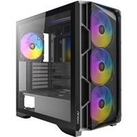 Antec AX1000 ARGB Mid-Tower Gaming PC Case, Full Mesh Front, Tempered Glass, Steel/Plastic, 4 x 120mm ARGB Fans, E-ATX, ATX/Micro-ATX/ITX Compatible - Image 6