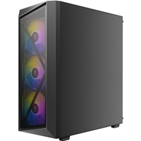 Antec AX67 ARGB Mid-Tower Gaming PC Case, Full Mesh Front, Tempered Glass, 4 x 120mm ARGB Fans, ATX/Micro-ATX/ITX Compatible - Image 4
