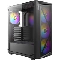 Antec AX67 ARGB Mid-Tower Gaming PC Case, Full Mesh Front, Tempered Glass, 4 x 120mm ARGB Fans, ATX/Micro-ATX/ITX Compatible - Image 6