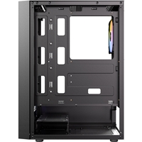 Antec AX27 RGB Elite Mid-Tower Gaming PC Case with Tempered Glass, Full Mesh Front Panel, 4 Pre-installed 120mm Fixed-RGB Fans, ATX/Micro-ATX/ITX Compatible, Black - Image 5
