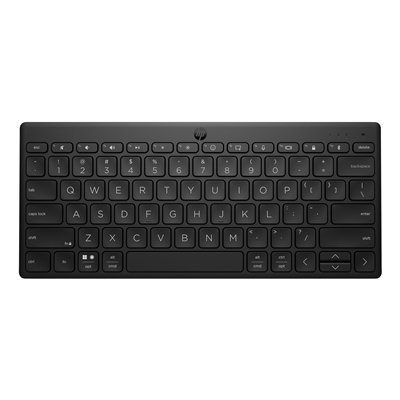 HP 355 Compact Multi-Device Keyboard, Bluetooth Wireless, Pair up to 3 Devices, Up To 2 Year Battery Life, Qwerty UK English Layout, Black