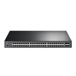 TP-Link TL-SG3452XP 48-Port L2+ Managed GbE PoE+ Access Switch w/ 4 x 10G SFP+ Ports & 3-Year Omada Hosted Cloud Controller