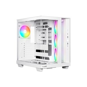 be quiet! Light Base 500 LX BGW86 White Mid-Tower Case, Tempered Glass, 4x ARGB Light Wings LX Fans, High Airflow ATX Case, USB-C 10 Gbps, 400 mm GPU Support, Vertical GPU Mount