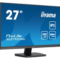 iiyama Prolite XU2793HSU-B6 27 inch Frameless IPS Monitor, Full HD, 1ms, USB Hub, HDMI, DisplayPort, 100Hz, HDCP, Speakers, Black, Internal PSU, VESA - Image 3