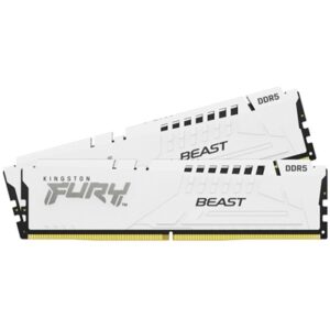 Kingston FURY Beast KF556C36BWEK2-32 32GB (2x 16GB) DIMM System Memory, 5600MHz, DDR5, CL36, White, Intel XMP, AMD EXPO