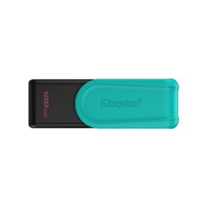 Kingston DataTraveler Exodia S DTXS/128GB USB Flash Drive, 128GB, USB 3.2, Black/Green, Swivel Cap Design