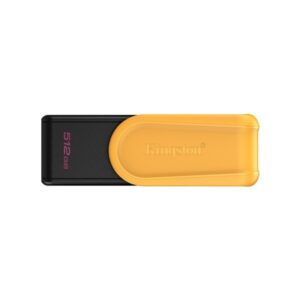Kingston DataTraveler Exodia S DTXS/512GB USB Flash Drive, 512GB, USB 3.2, Black/Yellow, Swivel Cap Design