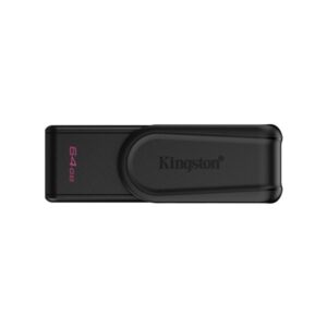 Kingston DataTraveler Exodia S DTXS/64GB USB Flash Drive, 64GB, USB 3.2,  Black, Swivel Cap Design