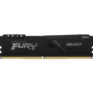 Kingston FURY Beast KF432C16BB/8 8GB (1x 8GB) DIMM System Memory, 3200MHz, DDR4, CL16, Black, Intel XMP