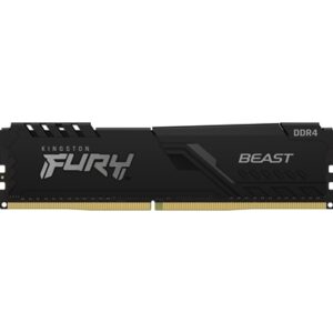 Kingston FURY Beast KF432C16BB/16 16GB (1x 16GB) DIMM System Memory, 3200MHz, DDR4, CL16, Black, Intel XMP