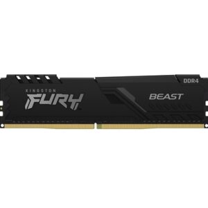 Kingston FURY Beast KF432C16BB/32 32GB (1x 32GB) DIMM System Memory, 3200MHz, DDR4, CL16, Black, Intel XMP