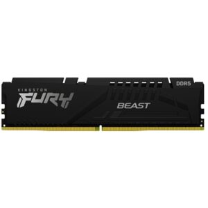 Kingston FURY Beast KF552C40BBK2-64 64GB (2x 32GB) DIMM System Memory, 5200MHz, DDR5, CL40, Black, Intel XMP