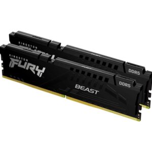 Kingston FURY Beast KF556C36BBEK2-64 64GB (2x 32GB) DIMM System Memory, 5600MHz, DDR5, CL36, Black, Intel XMP, AMD EXPO
