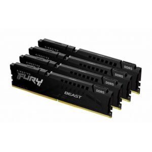 Kingston FURY Beast KF556C40BBK4-128 128GB (4x 32GB) DIMM System Memory, 5600MHz, DDR5, CL40, Black, Intel XMP