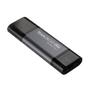 Team TX13128GC01 2 in 1 Dual OTG 128GB Flash Drive, X1 USB 3.2 Gen1, Type C & A, Plug and Play
