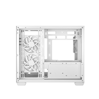 DeepCool CG330 3F ARGB Dual-Chamber Micro-ATX Tower Case, Tempered Glass Panels, 3 x 120mm ARGB Fans, USB 3.0, ITX/Micro-ATX, White - Image 5