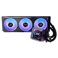 ASRock Phantom Gaming 360 LCD AIO Liquid CPU Cooler, 360mm Radiator, Triple 120mm PWM ARGB Fans, LCD Display, Intel LGA1700/1851 & AMD AM5/AM4 Compatible - Image 3