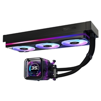 ASRock Phantom Gaming 360 LCD AIO Liquid CPU Cooler, 360mm Radiator, Triple 120mm PWM ARGB Fans, LCD Display, Intel LGA1700/1851 & AMD AM5/AM4 Compatible - Image 4