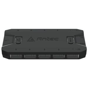 Antec ARGB & Fan Controller - 5 PWM Fan Ports, 5 ARGB LED Ports, SATA Power, Compact Design, 2-Year Warranty