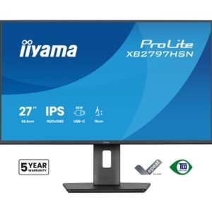 iiyama PROLITE XB2797HSN-B1 27 inch IPS Monitor, Full HD, 1ms, HDMI, DisplayPort, Freesync, 100Hz, Speakers, Black, Internal PSU